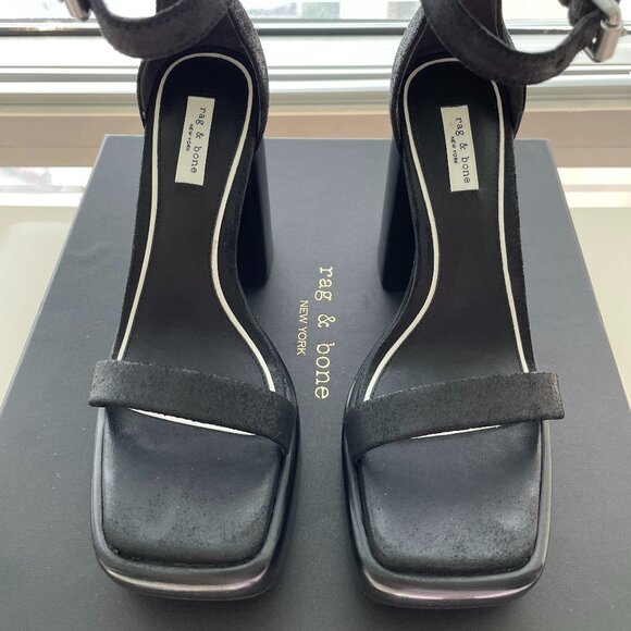 RAG & BONE Matrix Ankle Strap Sandals/ Color: Black - Picture 1 of 5